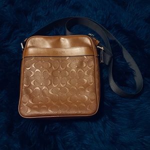 COACH Charles Flight Bag w/ Signature Print